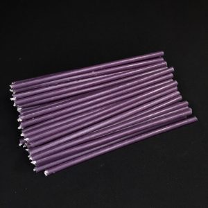 Свеча восковая фиолетовая 18,5 см