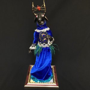 Магический фамильяр “Черная Коза. Властительница сердец в синем платье” (с подселением) 7