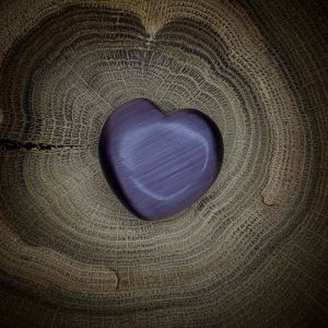 Сердце Фиолетовый Кошачий Глаз