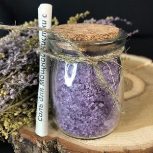Соль фиолетовая для мощной чистки с можжевельником 1
